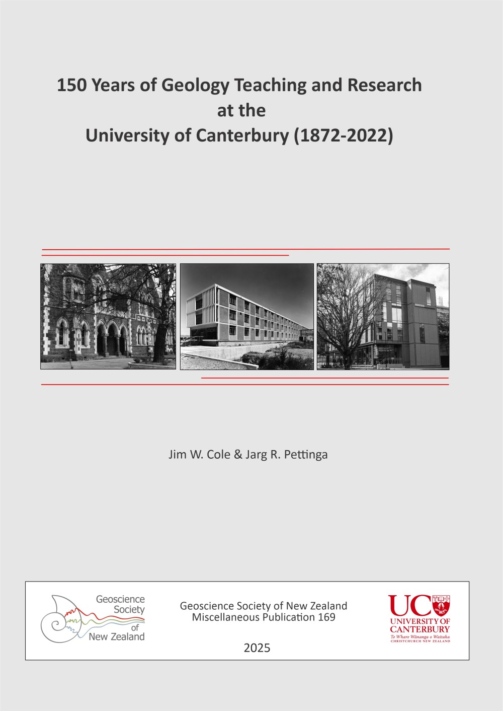 MP169 Cover U Canterbury geology 150 years history